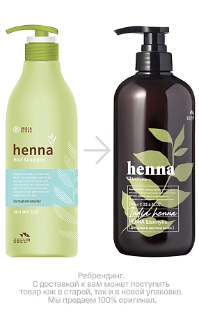 Flor de Man~Укрепляющий шампунь для ослабленных волос~Mf Henna Hair Shampoо